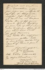 Nachlass Franz Steindachner, Brief von Felix Thomas an Franz Steindachner (25.10.1903), Inv.Nr. 539.01, Seite 4